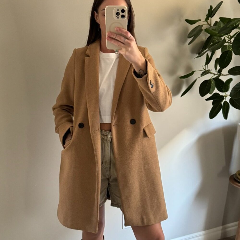Classic Camel Dress Coat